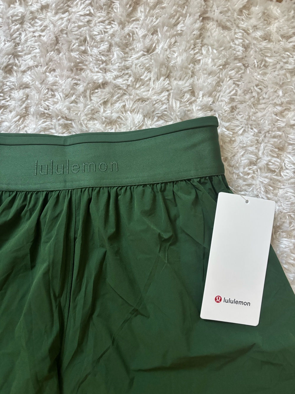 lululemon athletica Forest Green Athletic Skort Shorts